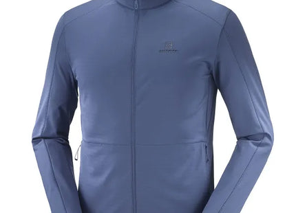 Polar Salomon Outrack Full Zip Mid Hombre Azul Denim AdvancedSkin