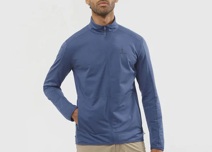 Polar Salomon Outrack Full Zip Mid Hombre Azul Denim AdvancedSkin