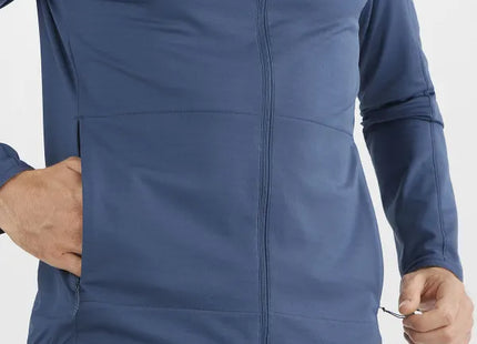 Polar Salomon Outrack Full Zip Mid Hombre Azul Denim AdvancedSkin