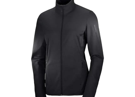 Polar Salomon Outrack Full Zip Mid Mujer Negro Poliéster Reciclado