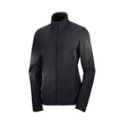 Polar Salomon Outrack Full Zip Mid Mujer Negro Poliéster Reciclado