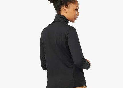 Polar Salomon Outrack Full Zip Mid Mujer Negro Poliéster Reciclado