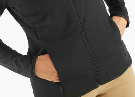 Polar Salomon Outrack Full Zip Mid Mujer Negro Poliéster Reciclado