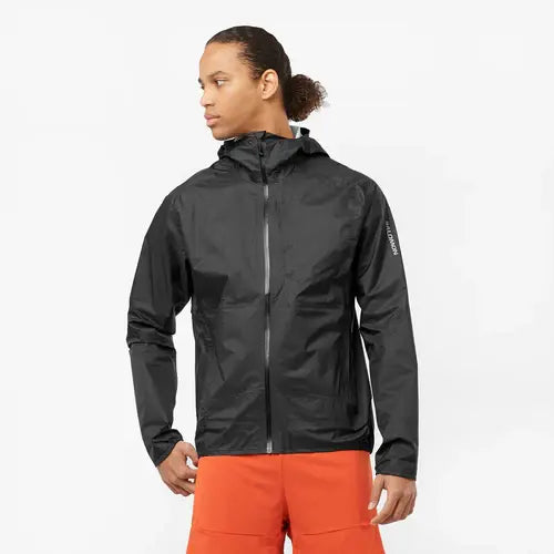 Cortaviento Salomon Bonatti WP Hombre Negro Impermeable 10K