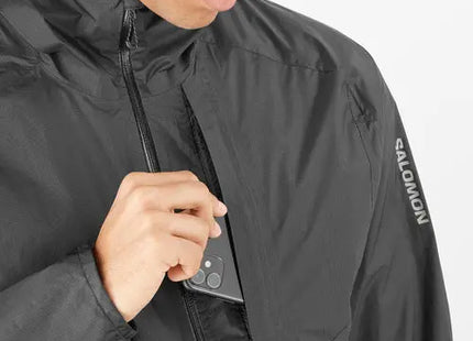 Cortaviento Salomon Bonatti WP Hombre Negro Impermeable 10K