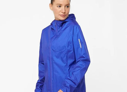 Cortaviento Salomon Bonatti WP Mujer Azul Astral Impermeable 10K