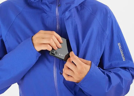 Cortaviento Salomon Bonatti WP Mujer Azul Astral Impermeable 10K