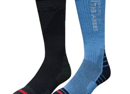 Calcetines Lippi Duo Trekking Light Pack Unisex Negro/Azul Piedra S-M