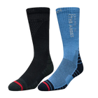 Calcetines Lippi Duo Trekking Light Pack Unisex Negro/Azul Piedra S-M