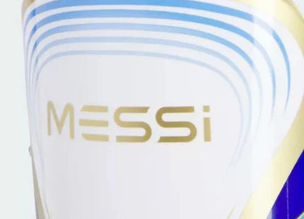 CANILLERA ADIDAS JUNIOR MESSI CON TOBILLERA Y CORREA FRONTAL CON VELCRO