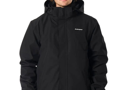 Cortaviento Andesgear Carelmapu Hombre Negro Impermeable 10K