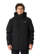 Cortaviento Andesgear Carelmapu Hombre Negro Impermeable 10K