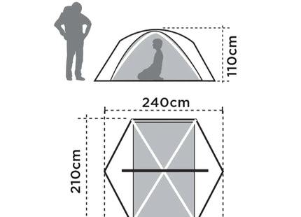 Carpa Doite Teide 2P Técnica 3000mm UPF50+