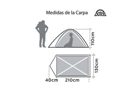 Carpa Doite Pukara 2 Personas Camping