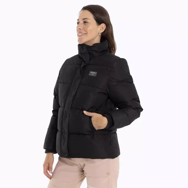 Parka Puffa Mujer Merrel Negra