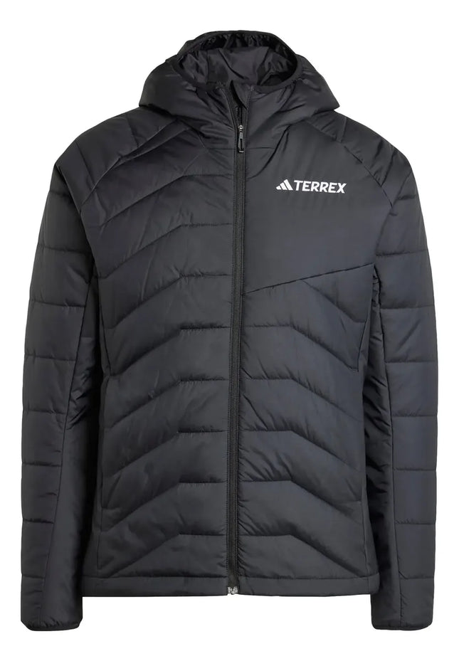 Chaqueta Adidas Terrex Insulada Hombre Negro Capucha Invierno