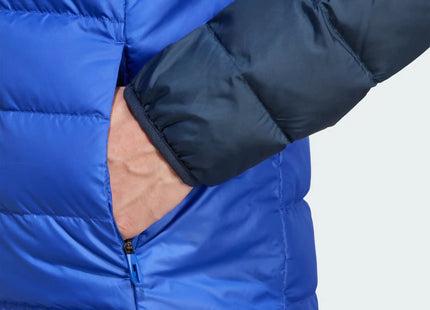 Chaqueta Adidas Terrex Down Hombre Azul Negro Capucha Invierno