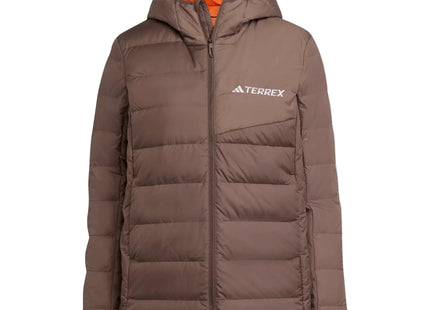 Chaqueta Adidas Terrex Down Hybrid Mujer Marrón Naranja Invierno