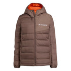Chaqueta Adidas Terrex Down Hybrid Mujer Marrón Naranja Invierno