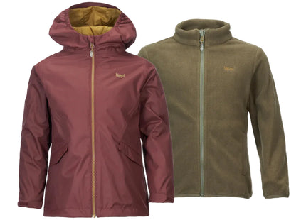 Chaqueta Lippi Snowball Fusion 3 en 1 Niño Burdeo Impermeable