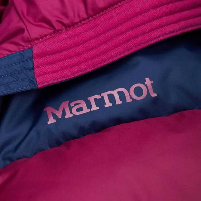 Chaqueta Marmot Guides Down Hoody Mujer Rosa Silvestre Azul Navy