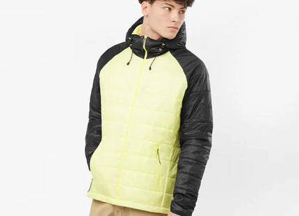 Chaqueta Salomon Outline Hooded Hombre Verde Charlock Aislada