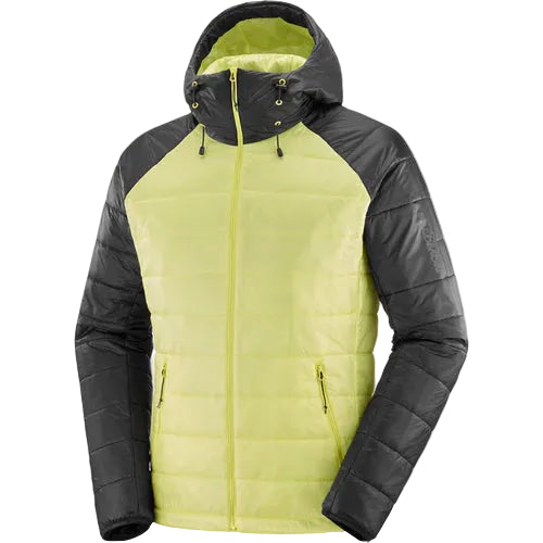 Chaqueta Salomon Outline Hooded Hombre Verde Charlock Aislada
