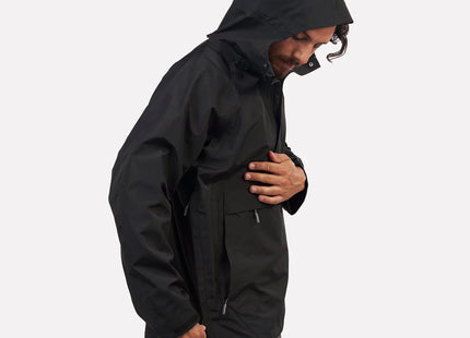 Chaqueta Atakama Frontera Hombre Negro Impermeable 10K Reciclado