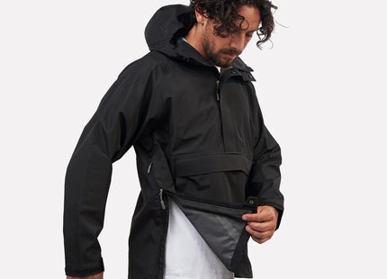 Chaqueta Atakama Frontera Hombre Negro Impermeable 10K Reciclado
