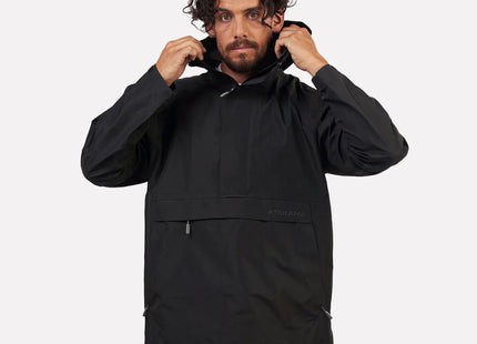 Chaqueta Atakama Frontera Hombre Negro Impermeable 10K Reciclado