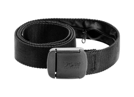 Cinturón Doite Carry Unisex Negro Bolsillo Interior Hebilla Aeropuerto