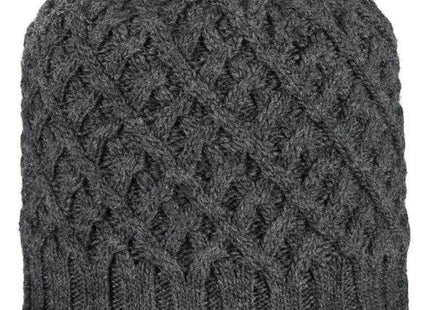 Gorro Tejido CMP Mujer Gris Oscuro Trenzado Lana Alpaca