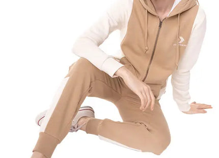 Polerón Converse Elevated Full Zip Mujer Khaki Algodón Invierno