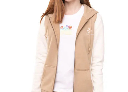 Polerón Converse Elevated Full Zip Mujer Khaki Algodón Invierno