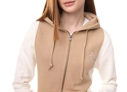 Polerón Converse Elevated Full Zip Mujer Khaki Algodón Invierno