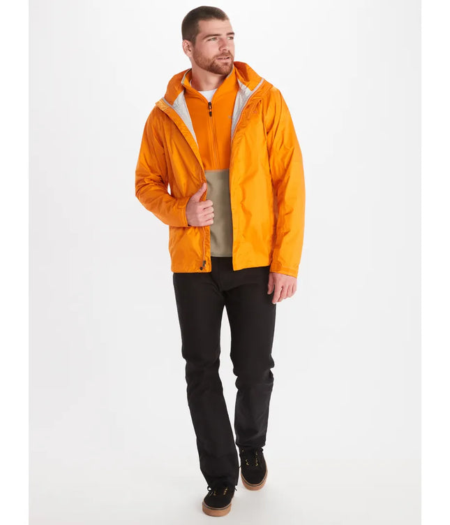 Chaqueta Marmot Precip Eco Hombre Naranja Impermeable Outdoor
