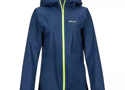Chaqueta Marmot Precip Stretch Mujer Azul Navy Impermeable