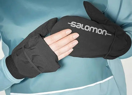 Cubre Guante Salomon Bonatti WP Mitten Unisex Negro Impermeable