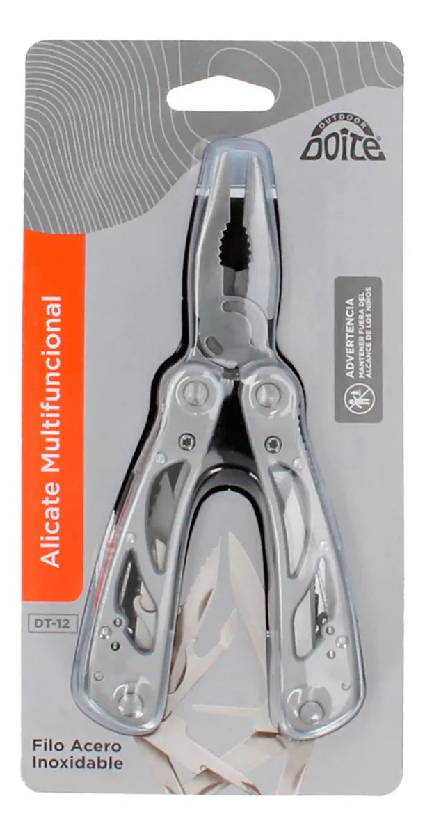 Kit Multi Alicate y Cuchillo Plegable Doite con Forro