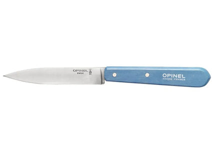 Cuchillo Opinel N°113 Dentado Celeste Para Cocina Y Uso Diario