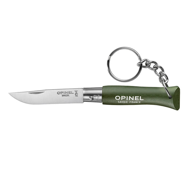 Cuchillo Opinel Key Ring N°04 Khaki Verde Llavero Compacto