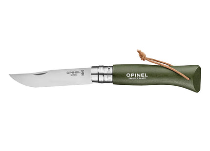 Cuchillo Opinel N°8 Trekking Verde Oscuro Con Hoja Inoxidable