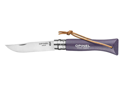 Cuchillo Opinel N°6 Trekking Morado Con Hoja Inoxidable
