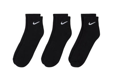 Calcetines Nike Everyday Cushioned 1/4 Negro Tripack