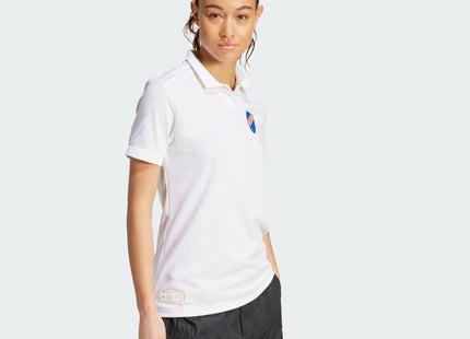 Camiseta Mujer Colo-Colo Centenario 100 Años Adidas Blanca