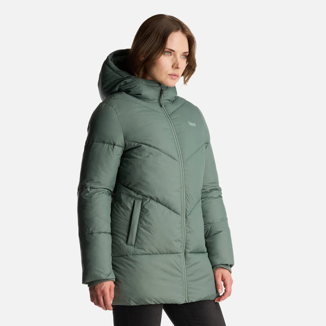 Chaqueta Mujer Lippi Long Line SteamPro Verde Musgo