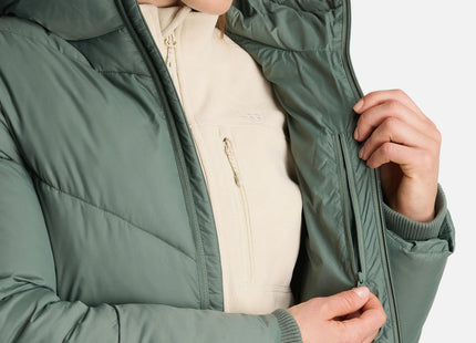 Chaqueta Mujer Lippi Long Line SteamPro Verde Musgo