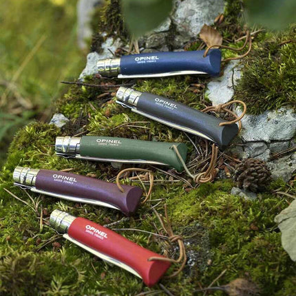 Cuchillo Opinel N°6 Trekking Turquesa Azul Verdoso Con Hoja Inoxidable