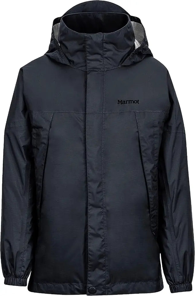 Cortaviento Marmot Precip Boys Niño Negro Impermeable WP