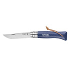 Cuchillo Opinel N°8 Trekking Azul Con Seguro Virobloc Y Correa De Cuero